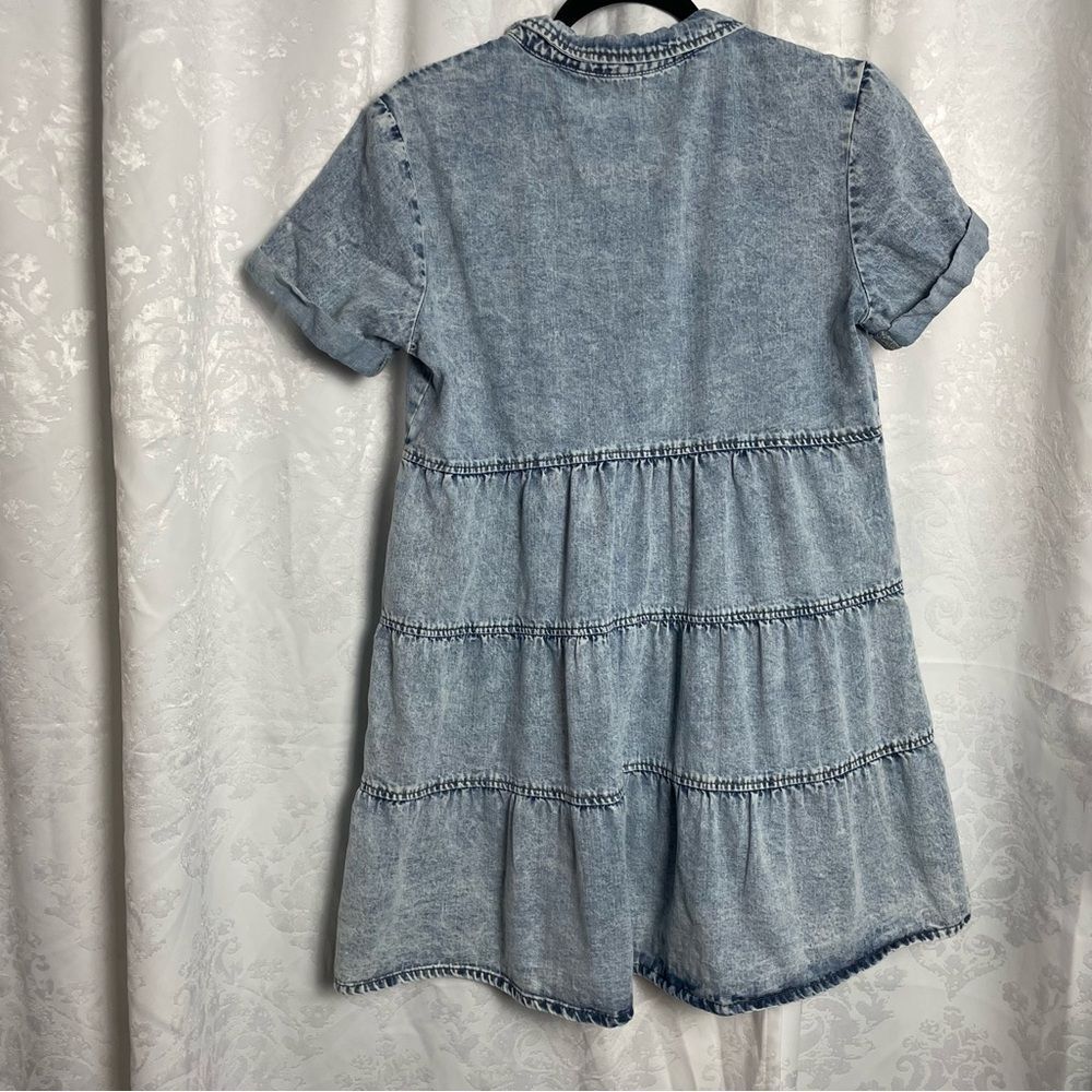Acid washed Denim Blue‎ Dress - Picture 2 of 3